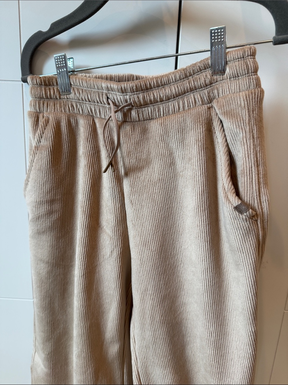 Athleta Kids Corduroy Wide-Leg Joggers in Tan